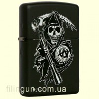 Зажигалка Zippo 28504 Sons of Anarchy Grim Reaper