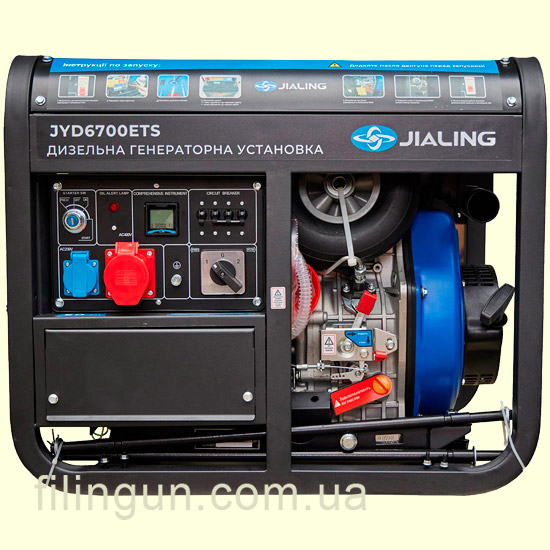 Генератор дизельный Jialing 5.5 кВт 3-фазный Генератор дизельный Jialing 5.5 кВт 3-фазный