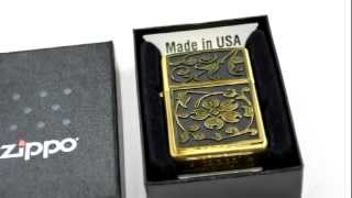 Зажигалка Zippo 20903 Gold Floral