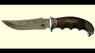 Нож охотничий Орёл мельхиор