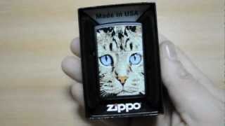 Зажигалка Zippo 28040 Blue Eyed Cat