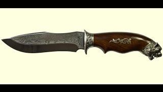 Нож охотничий Тигр мельхиор