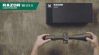 Razor® HD Gen III 6-36x56 FFP Riflescope Unboxing