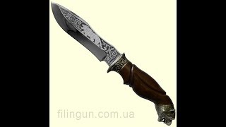 Нож охотничий Тигр мельхиор