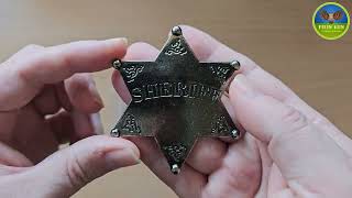 Репродукция значок звезда шерифа Denix 101