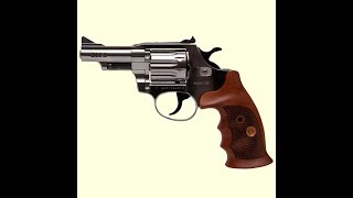 Револьвер под патрон Флобера Alfa мод 431 (никель, дерево)