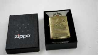 Зажигалка Zippo 254BJB.929 Jim Beam Brass Emblem