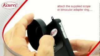 Using the Kowa iPhone TSN-IP4S TSN-IP5 TSN-IP6 Digiscope holder