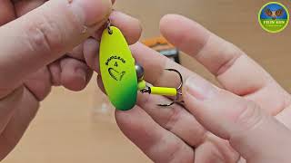 Блесна вертушка Savage Gear Caviar Spinner #4 14g 07-Fluo Yellow / Chartreuse
