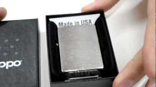 Зажигалка Zippo 200 Brushed Chrome