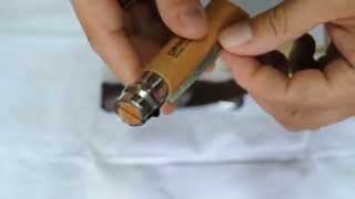 Нож Opinel 8 VRI кожаный чехол в корт. коробочке