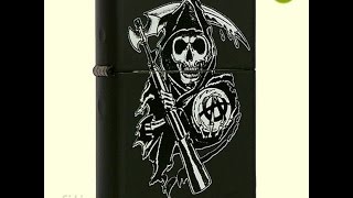 Зажигалка Zippo 28504 Sons of Anarchy Grim Reaper
