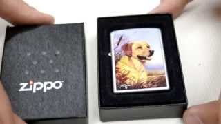 Зажигалка Zippo 24412 LINDA PICKEN Yellow Lab