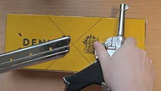 Макет пистолета Parabellum Luger (Люгер) P-08 Nickel Germany 1908 Denix 8143