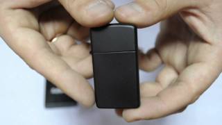 Зажигалка Zippo 1618 Slim Black Matte