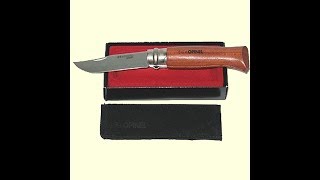 Нож Opinel 8 VRI Bubinga замшевый чехол, футляр