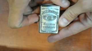 Зажигалка Zippo 250JD.427 Jack Daniels Label Pewter Emblem