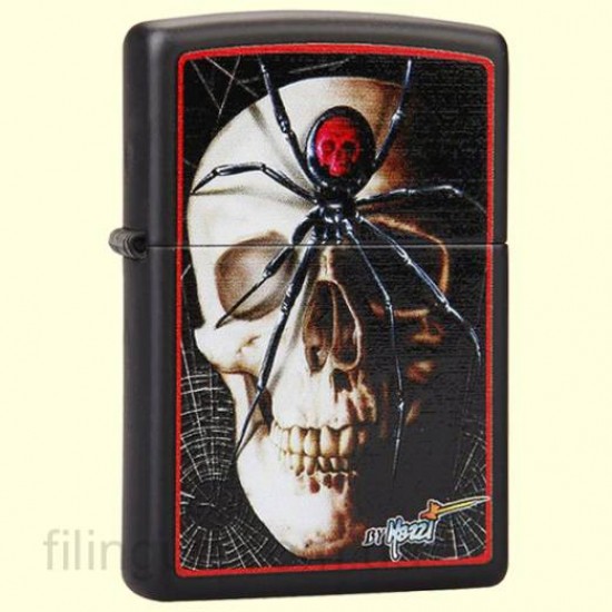 Зажигалка Zippo 28627 MAZZI Skull Spider