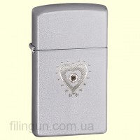 Запальничка Zippo 28328 Slim TR Heart Bling Swarovski