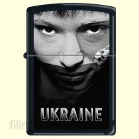 Зажигалка Zippo 218 USS Ukraine Soccer Face Sepia