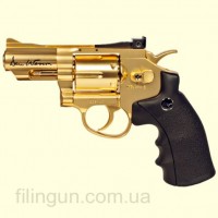 Пневматический револьвер ASG Dan Wesson 2.5" Gold