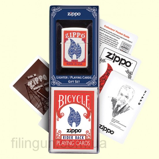 Подарочный набор Zippo 24880 Lighter & Playing Cards