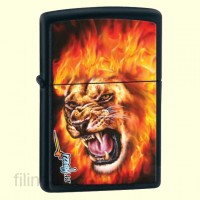 Зажигалка Zippo 28003 MAZZI Flaming Lion Head