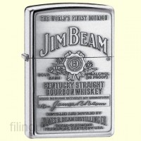Зажигалка Zippo 250JB.928 Jim Beam Pewter Emblem Зажигалка Zippo 250JB.928 Jim Beam Pewter Emblem