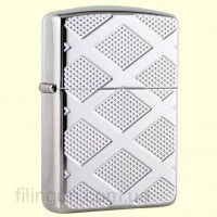 Запальничка Zippo 28637 Armor Carved Chrome Diamonds