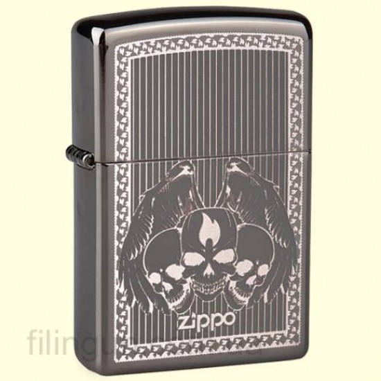 Зажигалка Zippo 28678 Iced Skulls