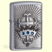 Зажигалка Zippo 24875 Crown and Cross