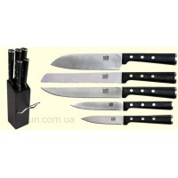 Набор ножей Skif с деревянной подставкой