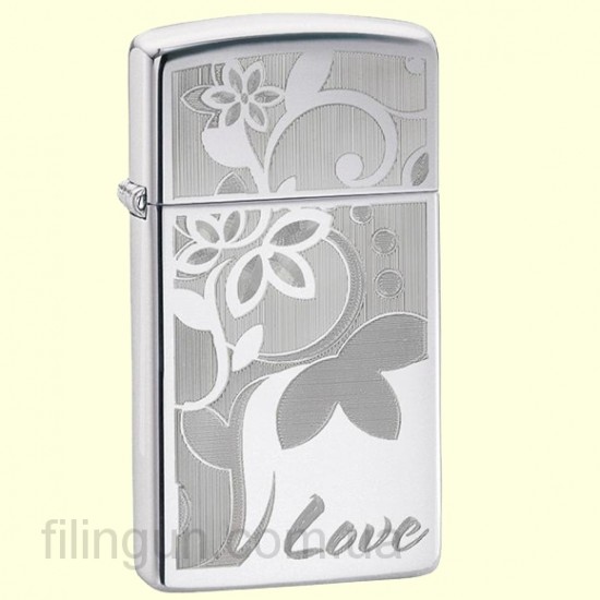 Зажигалка Zippo 24816 Slim Love Flower