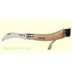 Нож Opinel Champignon 8 VRI кожаный темляк
