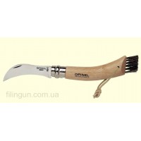 Ніж Opinel Champignon 8 VRI шкіряний темляк