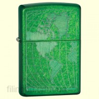 Зажигалка Zippo 28340 Iced World Map