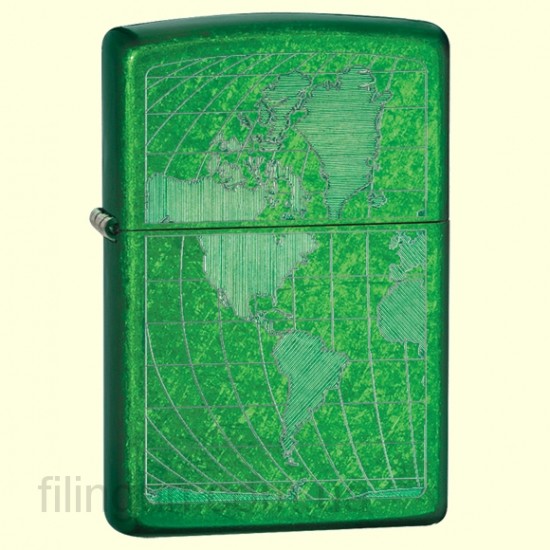 Зажигалка Zippo 28340 Iced World Map