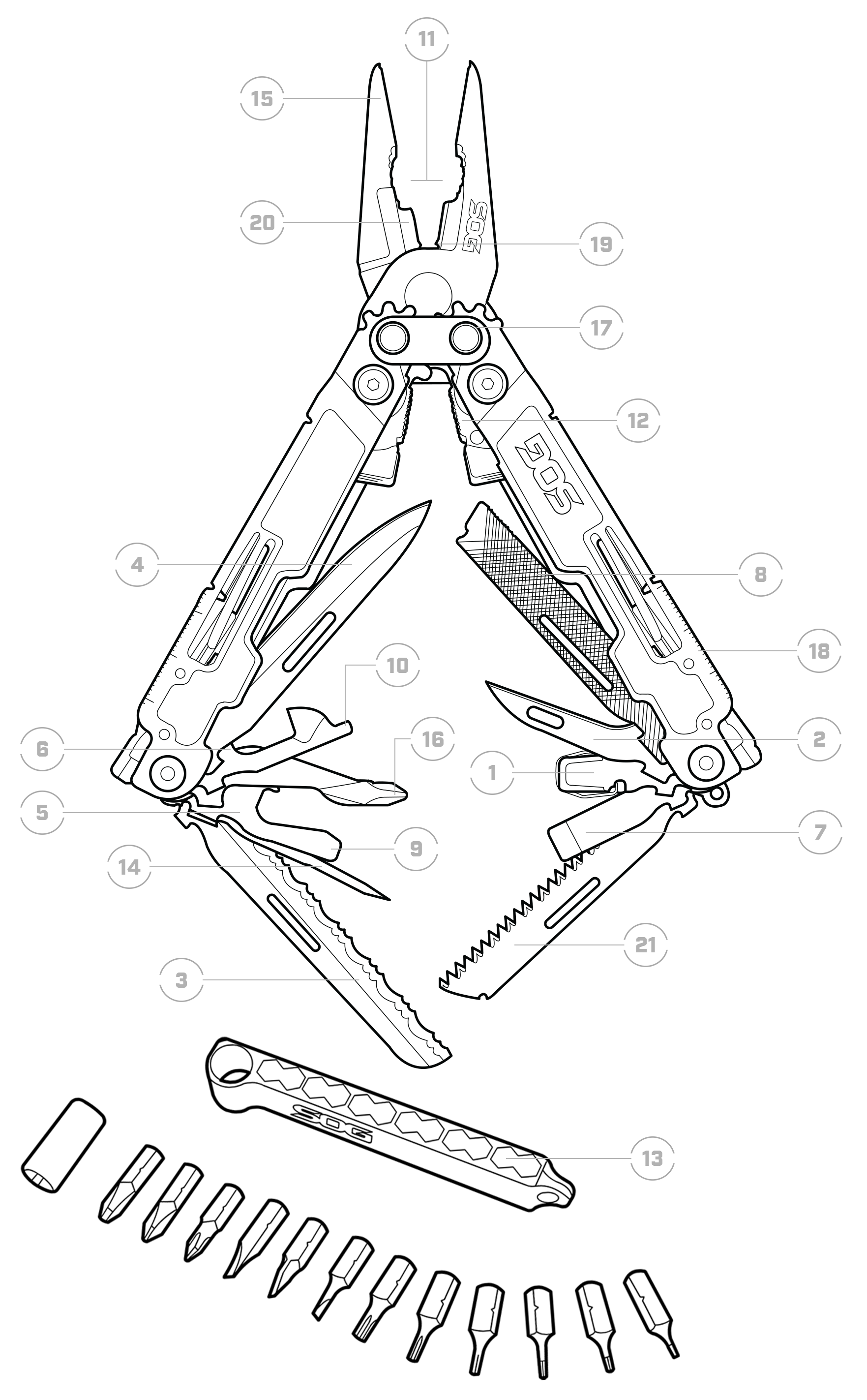 Мультиинструмент SOG PowerAccess Deluxe